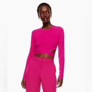 Aritzia babaton TEN cut out long sleeve sweater xs brand new